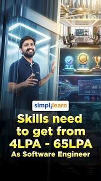 Skills Needed To Get From 4 LPA To 65 LPA | How To Go from 4 LPA To 65 LPA | #Shorts | #Simplilearn