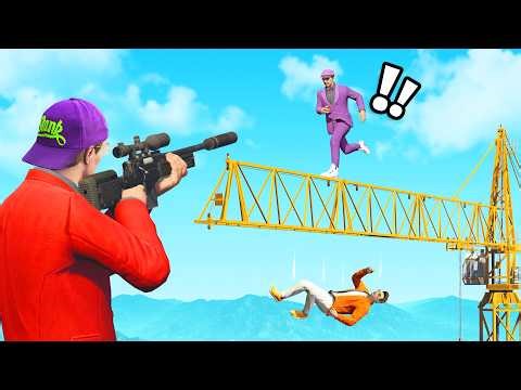 SNIPERS vs PARKOUR Runners in GTA 5...