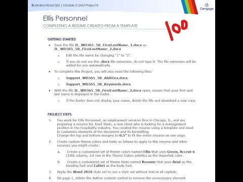 Illustrated Word 365 | Module 5: SAM Project B