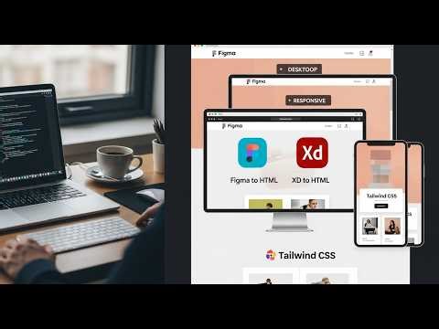 I will convert Figma XD to HTML Tailwind CSS responsive