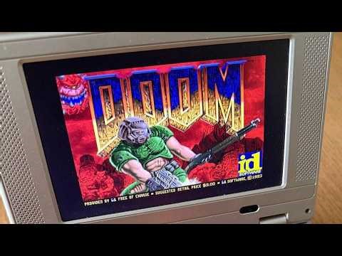 DOOM on "AIPC" netbook (2009) - First level gameplay
