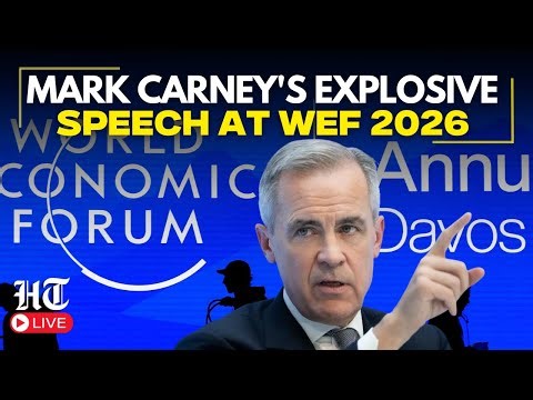 WEF 2026 Live | Canadian PM Mark Carney's Explosive Speech at World Economic Forum | Davos
