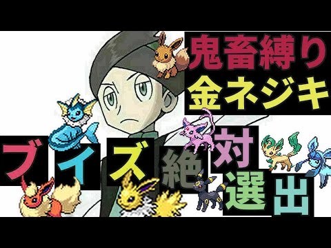 [鬼畜]"ブイズ絶対選出縛り"金ネジキ [128回目の挑戦]