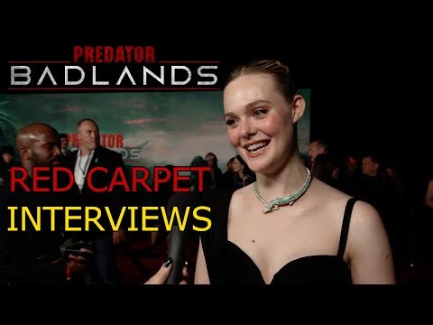 "Predator: Badlands" cast and creators red carpet interviews at US premiere