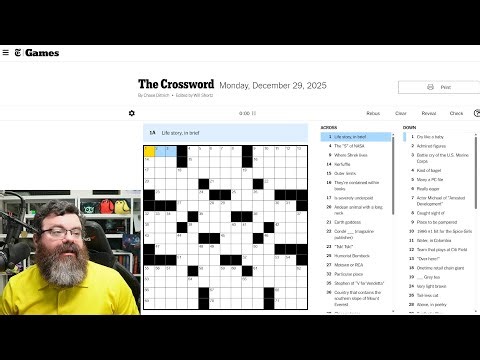 Learning Crossword Week 84 | NYT Crossword Monday Dec 29th, 2025