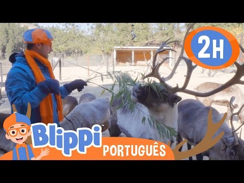 Especial de Natal 🦌 🟠 MARATONA DO BLIPPI! 🔵 Vídeos Educativos em Português