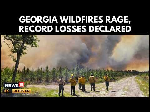 Georgia Wildfires Trigger Emergency as Record Losses Mount, Hundreds of Homes Burned | N18G | 4K