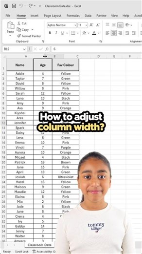 🎬 Auto Fit to adjust column width