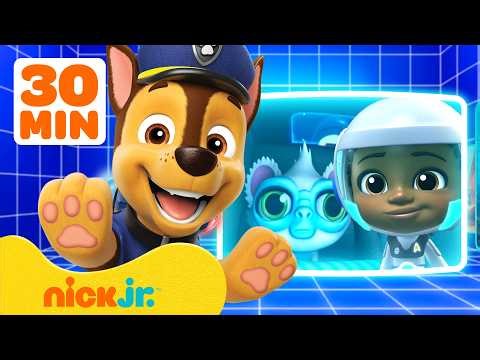 Spin the Rescue Wheel #2 🚀 Races & Rescues w/ PAW Patrol, Kid Cowboy, Star Trek: Scouts | Nick Jr.