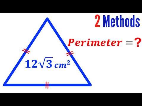 Can you find Perimeter of the Equilateral Triangle? | (Trigonometry) | #math #maths | #geometry