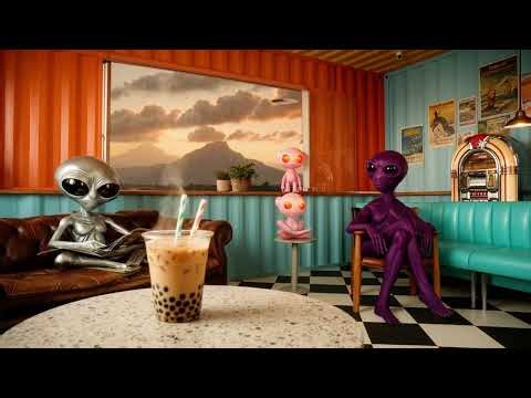 Industrial Loft Alien Cafe 🛸 Chill Jazz & Spacey Beats for Relaxing, Working & Creativity • 3 hours