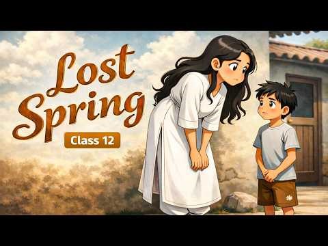 Lost Spring Full Chapter Anime🔥 | Class 12 English Flamingo | Board Exam 2025 | Saheb & Mukesh Story