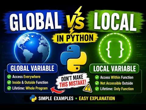 Python Global vs Local Variables Explained in 5 Minutes 🔥