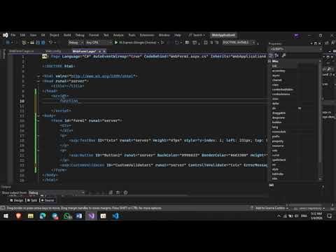 ASP.NET Web forms Custom Validation with server Side and client Side