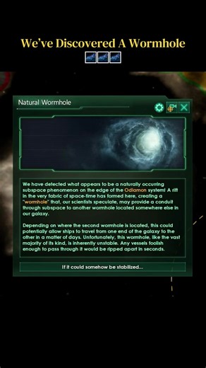 Mishari Socialist Republic part 53: we’ve discovered a stable natural wormhole, we must send a team of scientists to explore it immediately #stellaris #wormhole #galaxy #fyp #propaganda