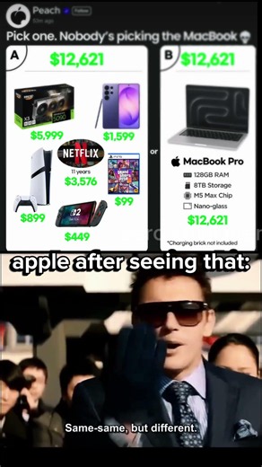 MacBook Or Everything? 💀#MacBook #Apple #Gaming #Tech #Shorts