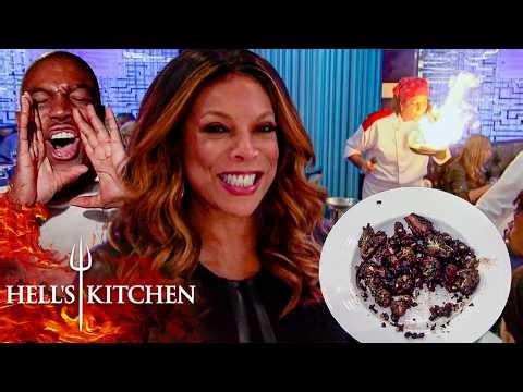 Chef Ramsay Is Angry as a Tableside Fire & Burnt Sprouts Ruin Service | Hell's Kitchen