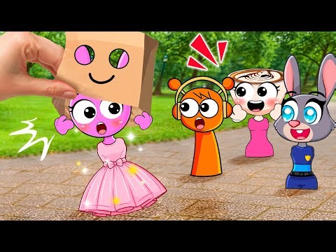 PINKI Hides Her Face… Then Glows Up and Shines ✨ (Sprunki in Real Life)