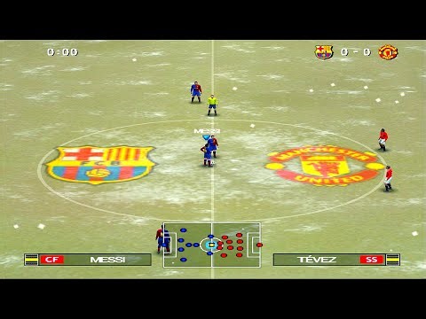 PES 2009 - Barcelona vs Manchester United | PS2