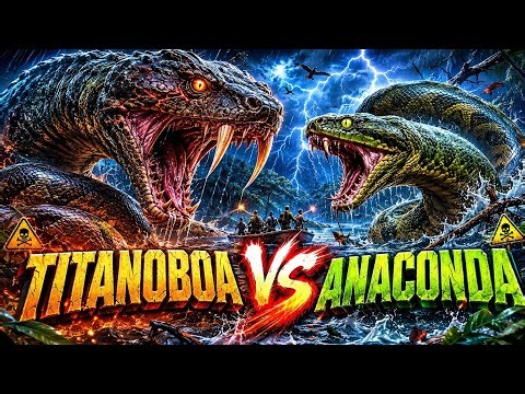 TITANOBOA vs ANACONDA 🐍 Biggest Snake Battle Ever!