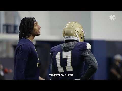 Quincy Porter MIC'D UP | Notre Dame Football