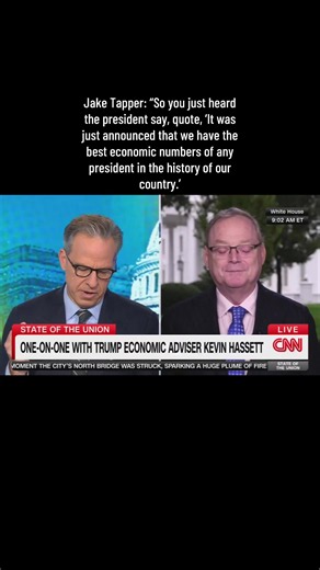 Jake Tapper vs. Kevin Hassett: Are the President's Economic Numbers the Best Ever?