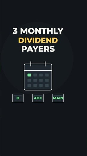 3 Stocks That Pay Dividends Every Month