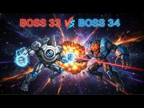 Space Shooter: Galaxy Attack | Boss 33 vs Boss 34 Gameplay (Full Fight)
