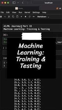 Training & Testing in Machine learning #python #ai #shorts