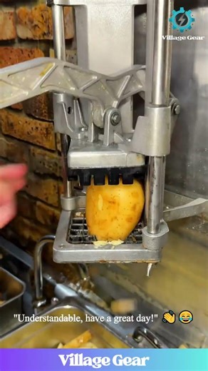 A Manual Potato-Destruction Machine is Now My New Obsession! 😂 That CHUNK Sound is Pure Zen! #funny