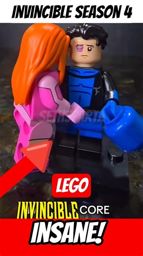 the INVINCIBLE SITUATION is INSANE⁉️🤯😲 #lego #invincible #shorts