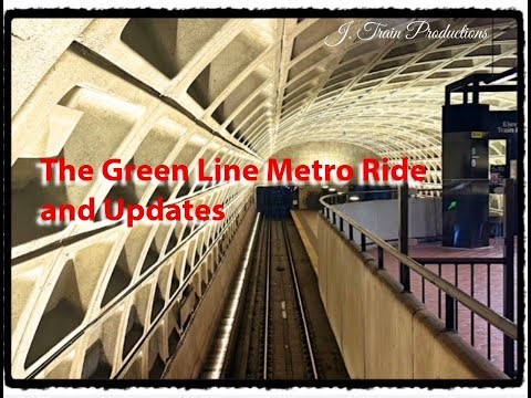 The Green line Metro ride and Updates. Ft UMD College Park Purple Line Station.