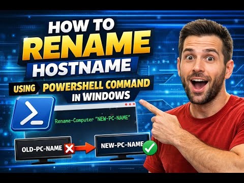 How To Rename Hostname Using PowerShell Command in Windows