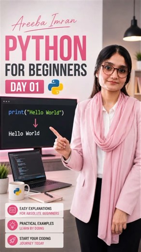 Python for Beginners | What is Python? + Your First Program | Day 01
