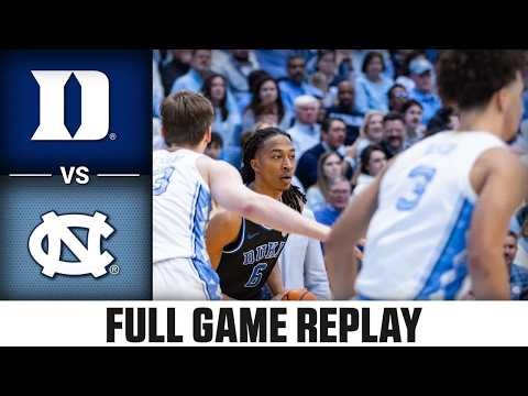 749. Duke vs. North Carolina Full Game Replay | 2025-26 ACC Men's Basketball