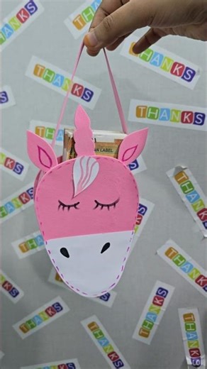 How to make unicorn craft short video #unicorn #shortvideo #shorts #like #share #craft