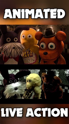 FNAF THE MUSICAL | LIVE ACTION VS ANIMATION #markiplier #fnaf #fnafmemes #memes
