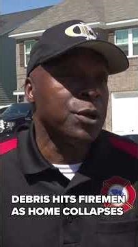 Two firefighters hit by falling debris during a house fire in northeast Richland County