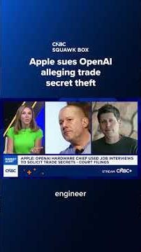 Apple sues OpenAI alleging trade secret theft