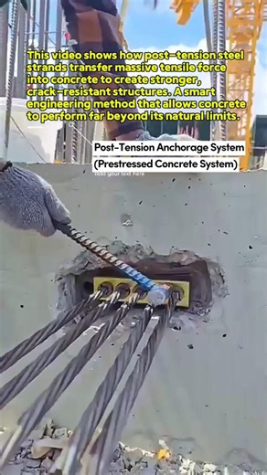 Post-Tension Concrete System at Work | Extreme Strength Engineering #ConstructionUSA #engineering