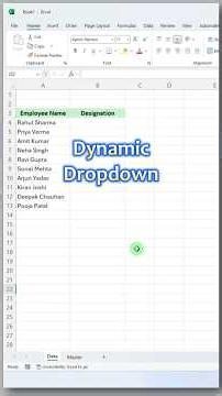 Dynamic Drop-Down List in Excel 🤯🔥 #Shorts