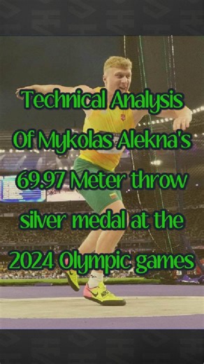 Dallin Shurts on Instagram: "Technical analyses of mykolas Alekna's 69.97 meter throw that won him silver at the 2024 Olympic games! #discus #throw #technicalanalysis #technique #discusthrow"