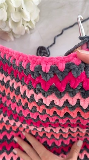 Colorful Crochet V-Stitch Blanket 🌈🧶 #crochetblanket #crochetstitches