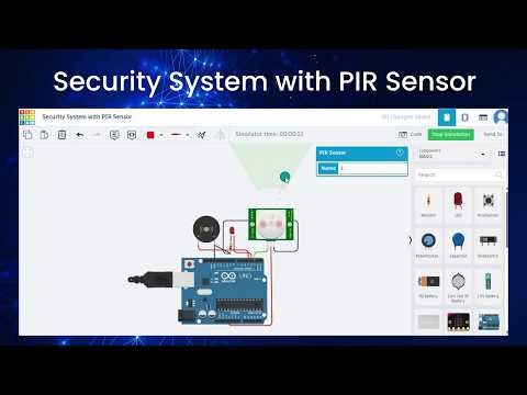 Security System with PIR Sensor | Robotics Project