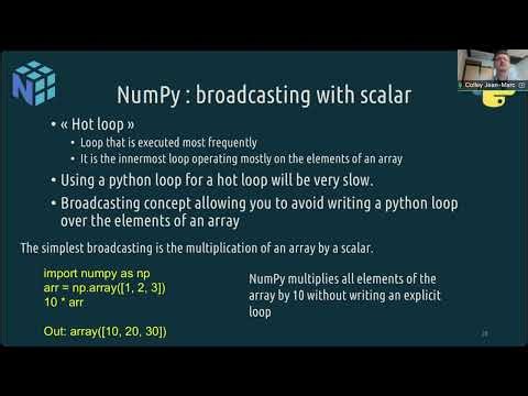 Webinar - Python CPU computing (numpy, etc)