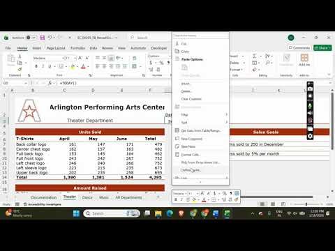 Shelly Cashman Excel 365 | Module 5: SAM Project B Arlington Performing Arts #shellycashman