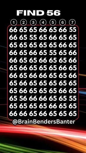 Test Your COGNITIVE Brain Skills With This FAST Number Game! #shorts