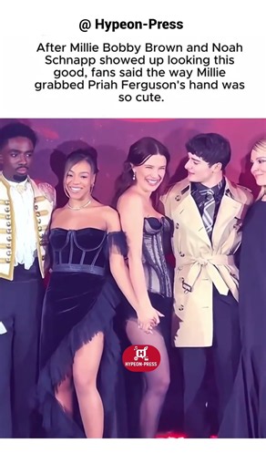Millie Bobby Brown & Priah Ferguson's Cute Moment 😍 #shorts#MillieBobbyBrown#CelebrityNews