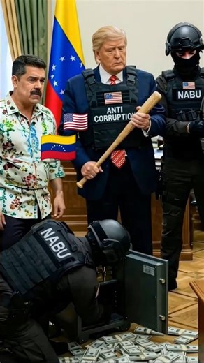 Trump visits Maduro's home and causes a surprise 😳🤯🤑#trump #funny #memes #maduro