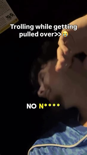 Halfwayytofortyfan on Instagram: "Trolling my friends when we got pulled over😭✌️ #halfwaytoforty #prank #funny #skit #trolling"